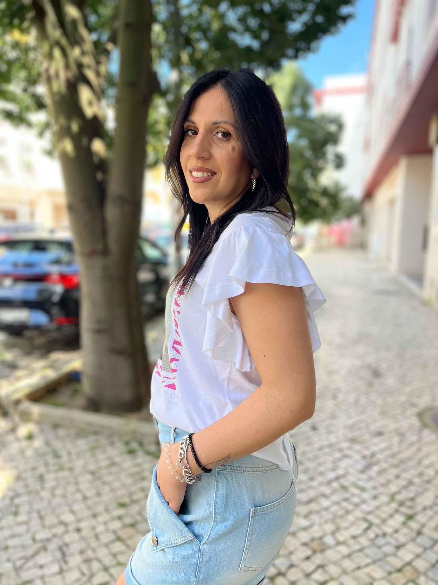 T-SHIRT ESTAMPADA FLY GIRL