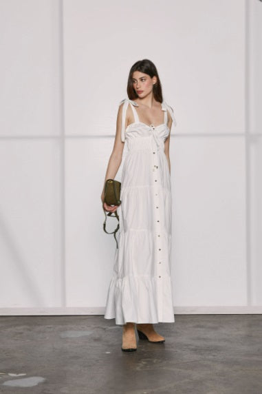 VESTIDO COM FOLHOS RELISH