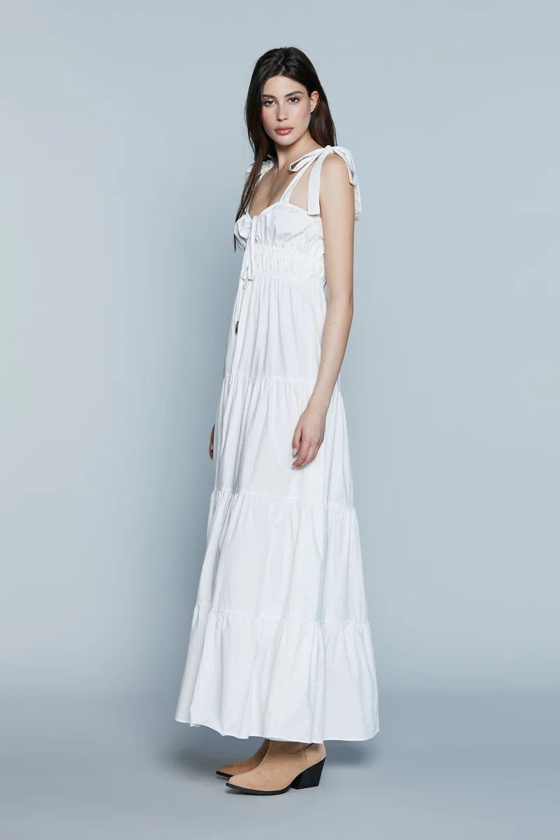 VESTIDO COM FOLHOS RELISH