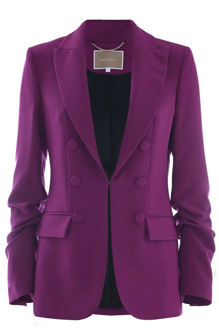 KOCCA DRAPEED SLEEVE BLAZER