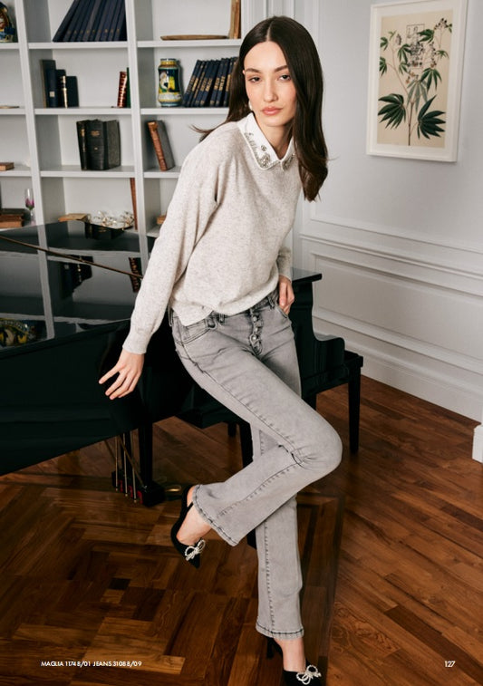 CALÇA FLARE COM BOTÕES FLY GIRL