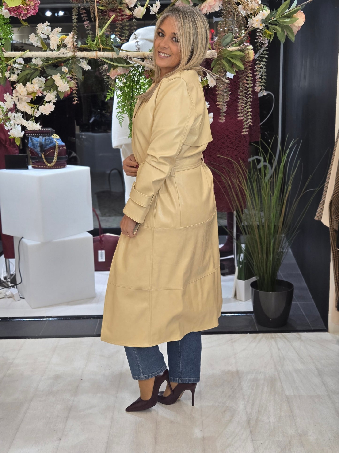 TRENCH COAT ECOPELE OPEN