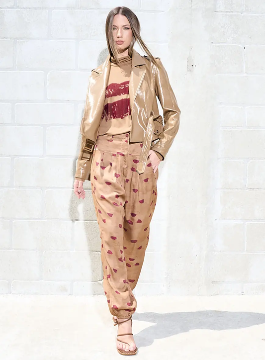 CALÇAS ESTAMPADA LÁBIOS OPEN