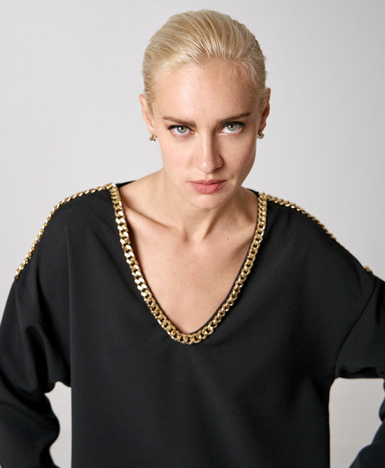 VESTIDO DECOTE CORRENTE ACCESS