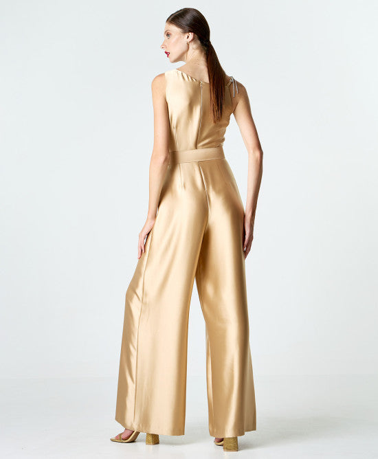 SATIN ACCESS JUMPSUIT