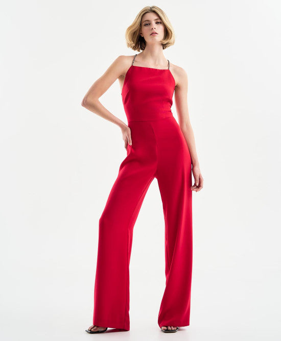 STRASS ACCESS STRAP JUMPSUIT