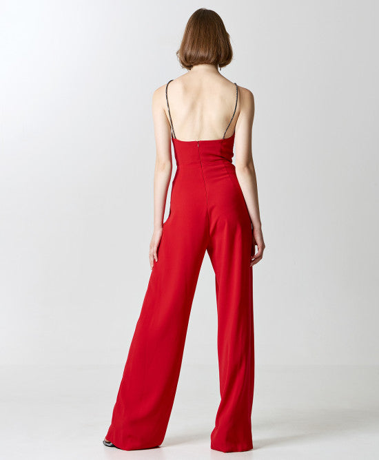 STRASS ACCESS STRAP JUMPSUIT