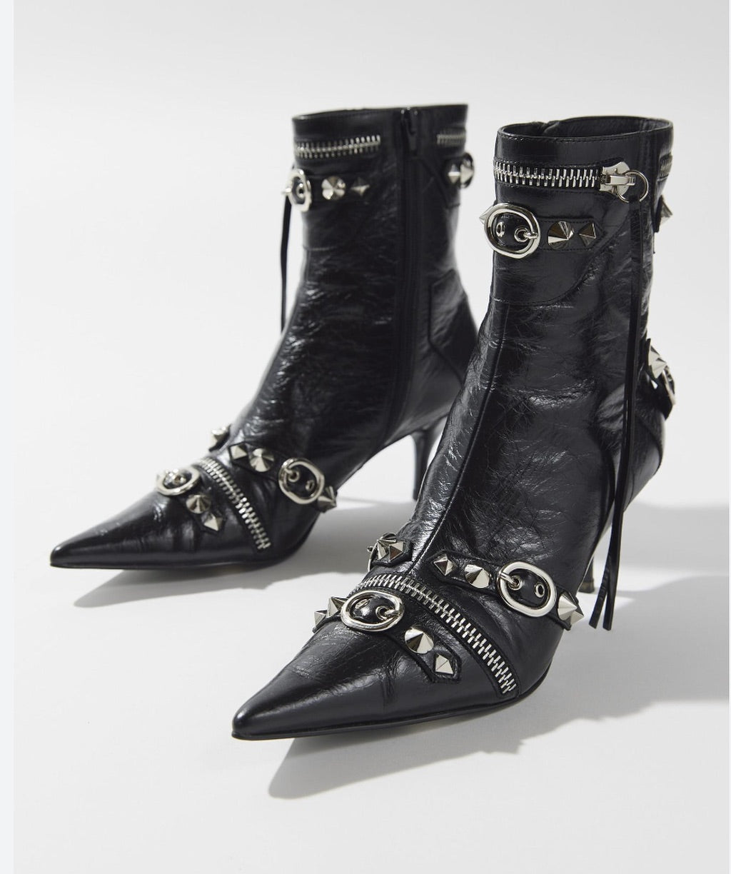 JEFFREY CAMPBELL STUDDED BOOTS Karmel