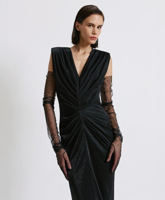 MAXI VESTIDO DRAPEADO ACCESS