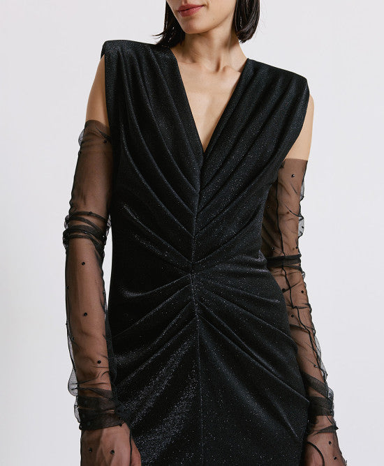 MAXI VESTIDO DRAPEADO ACCESS