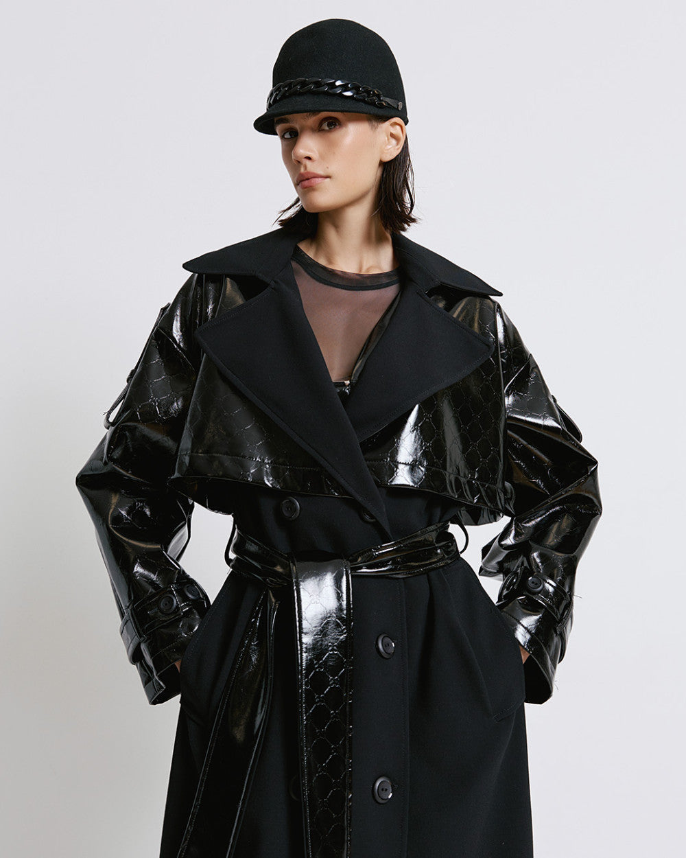 TRENCH COAT COM ECOPELE ACCESS