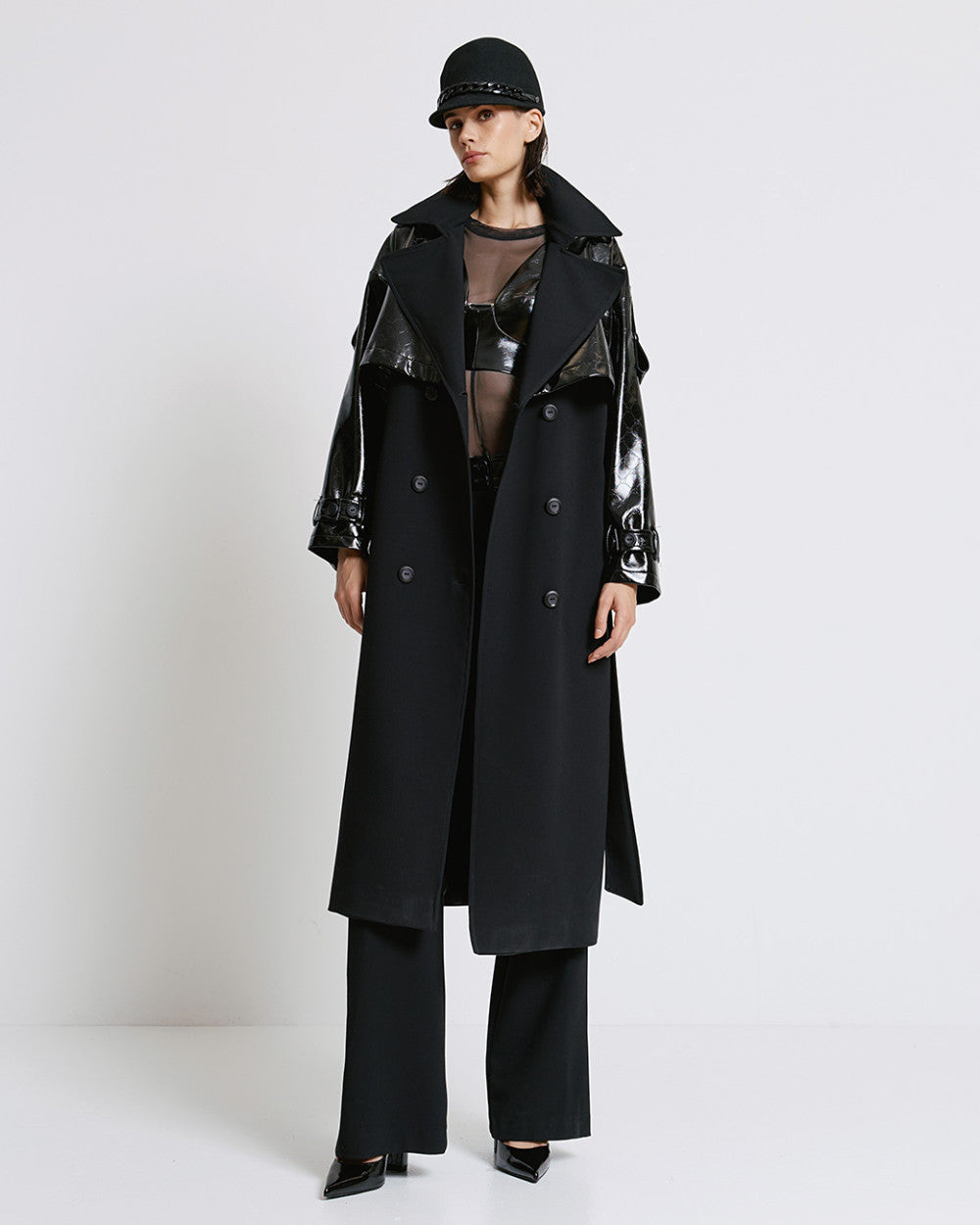 TRENCH COAT COM ECOPELE ACCESS