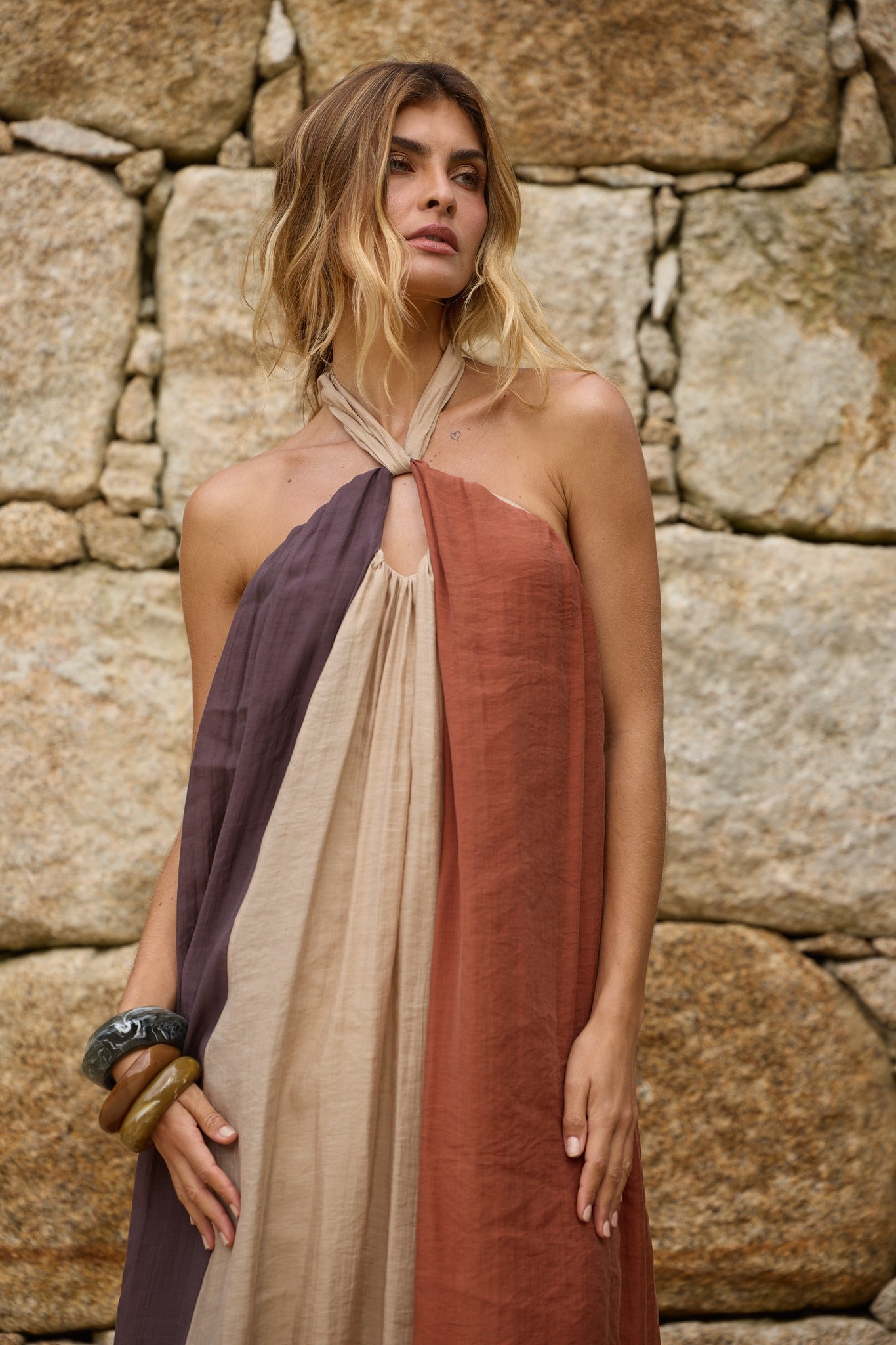 VESTIDO MULTICOLOR SWALLOW