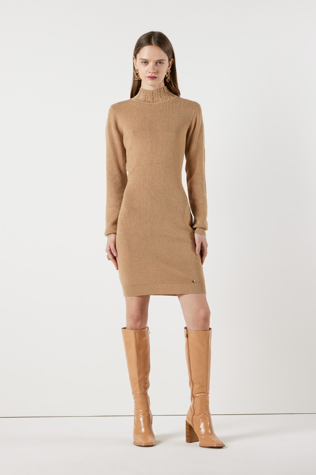 FLY GIRL GLITTER COLLAR DRESS