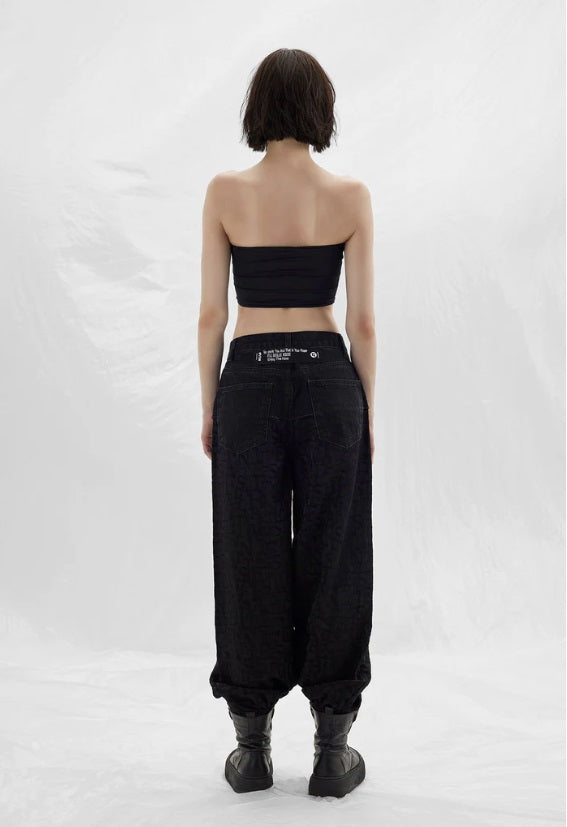 TROUSERS WITH VDR LETTERING