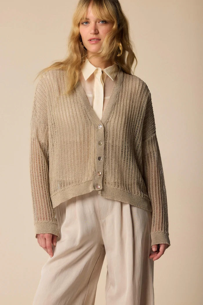 CARDIGAN COM BRILHO KOCCA
