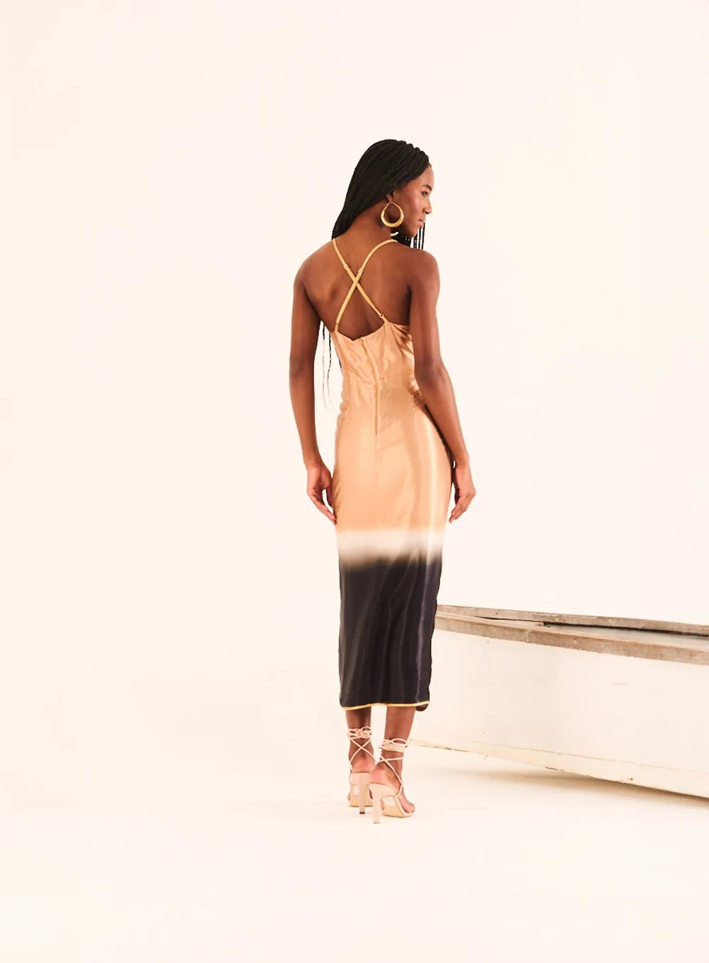 VESTIDO DRAPEADO OPEN