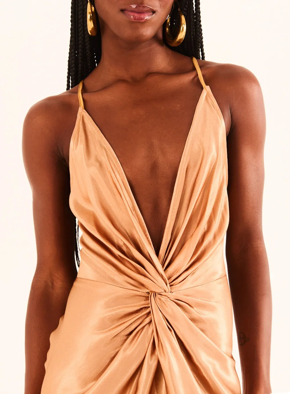 VESTIDO DRAPEADO OPEN