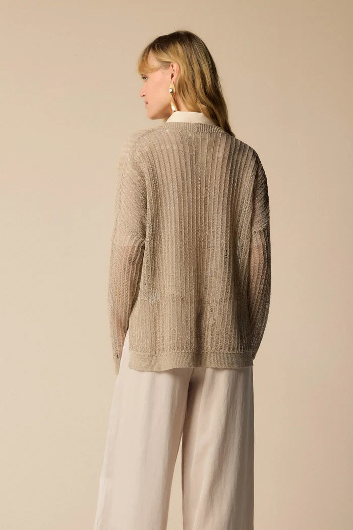 CARDIGAN COM BRILHO KOCCA