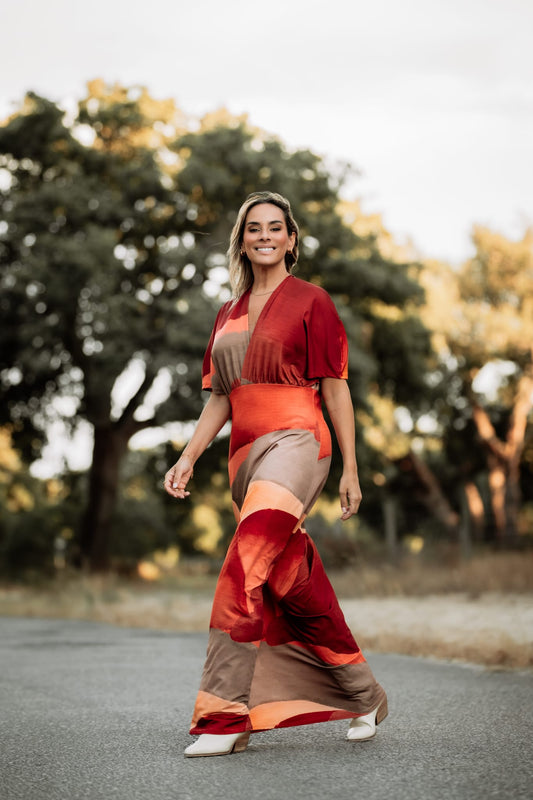 VESTIDO COMPRIDO ESTAMPADO MANUELA MOREIRA