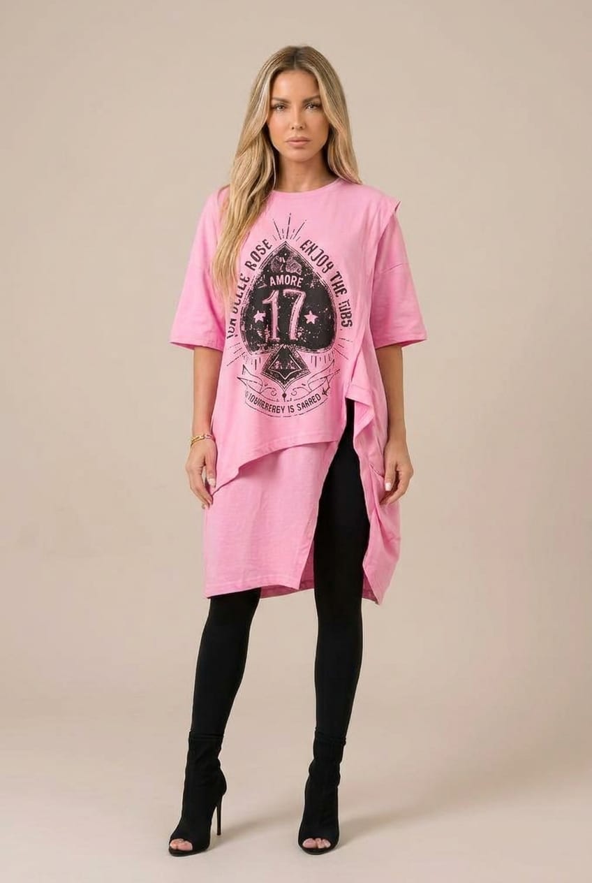 TÚNICA OVERSIZE DRAPEADA VDR