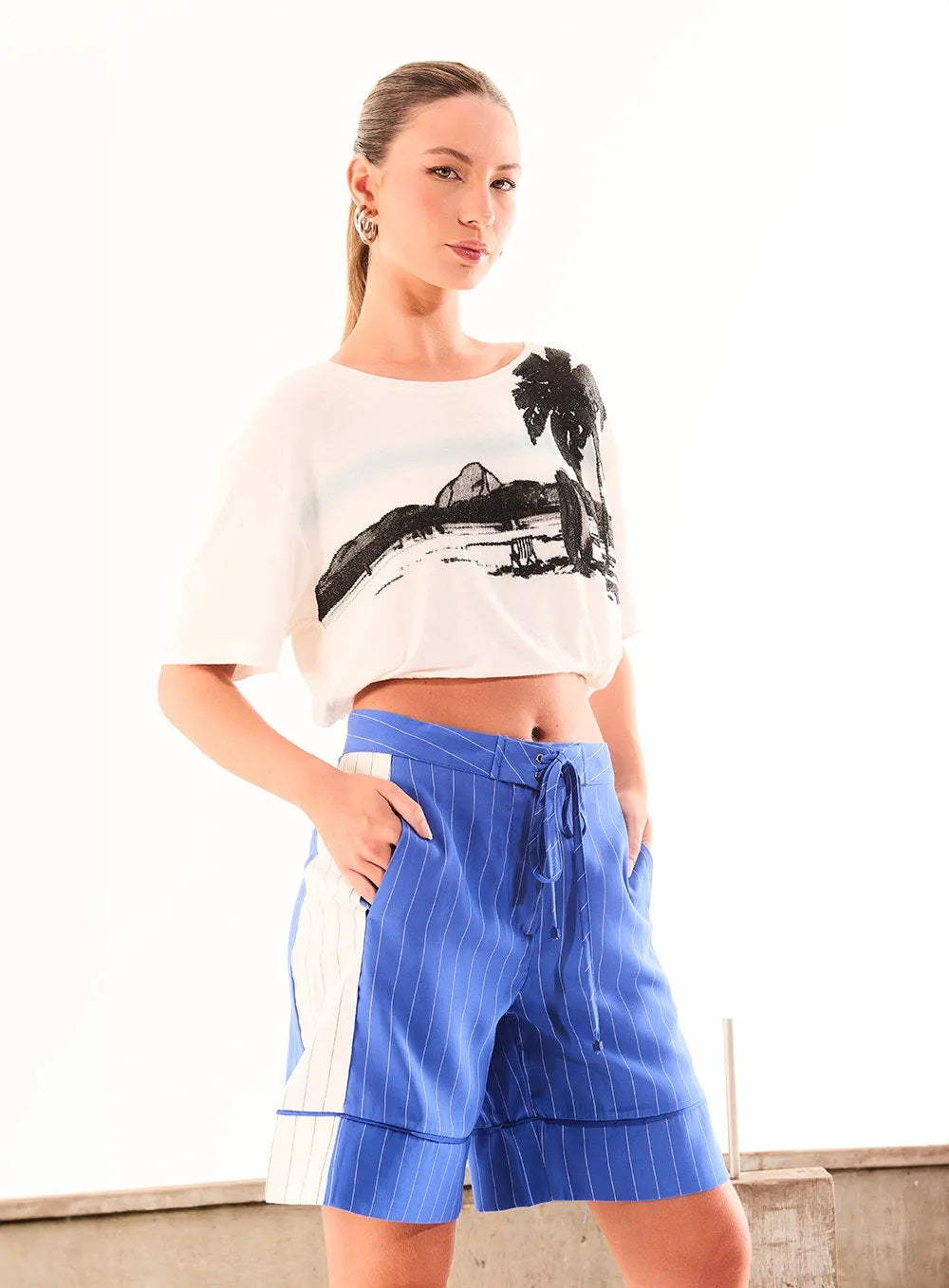 T-SHIRT ESTAMPADA OPEN