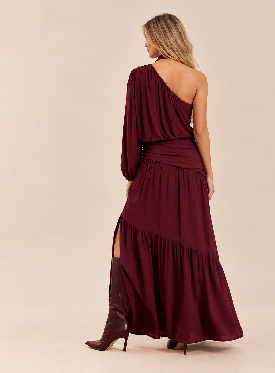 MAXI VESTIDO ASSIMÉTRICO - OPEN