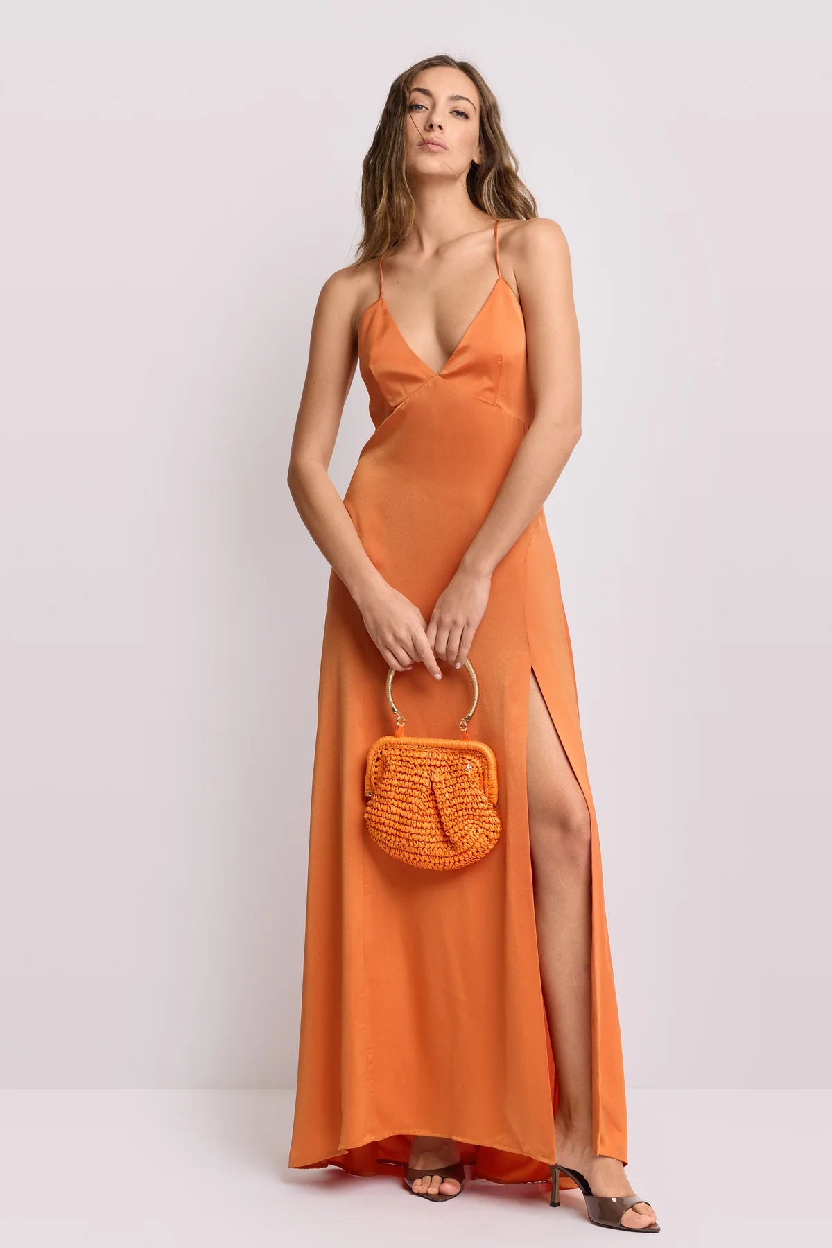 MAXI VESTIDO CETIM KOCCA
