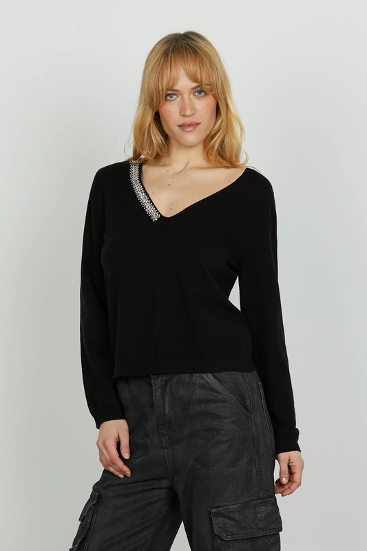 CAMISOLA  MALHA APLICAÇÃO RELISH