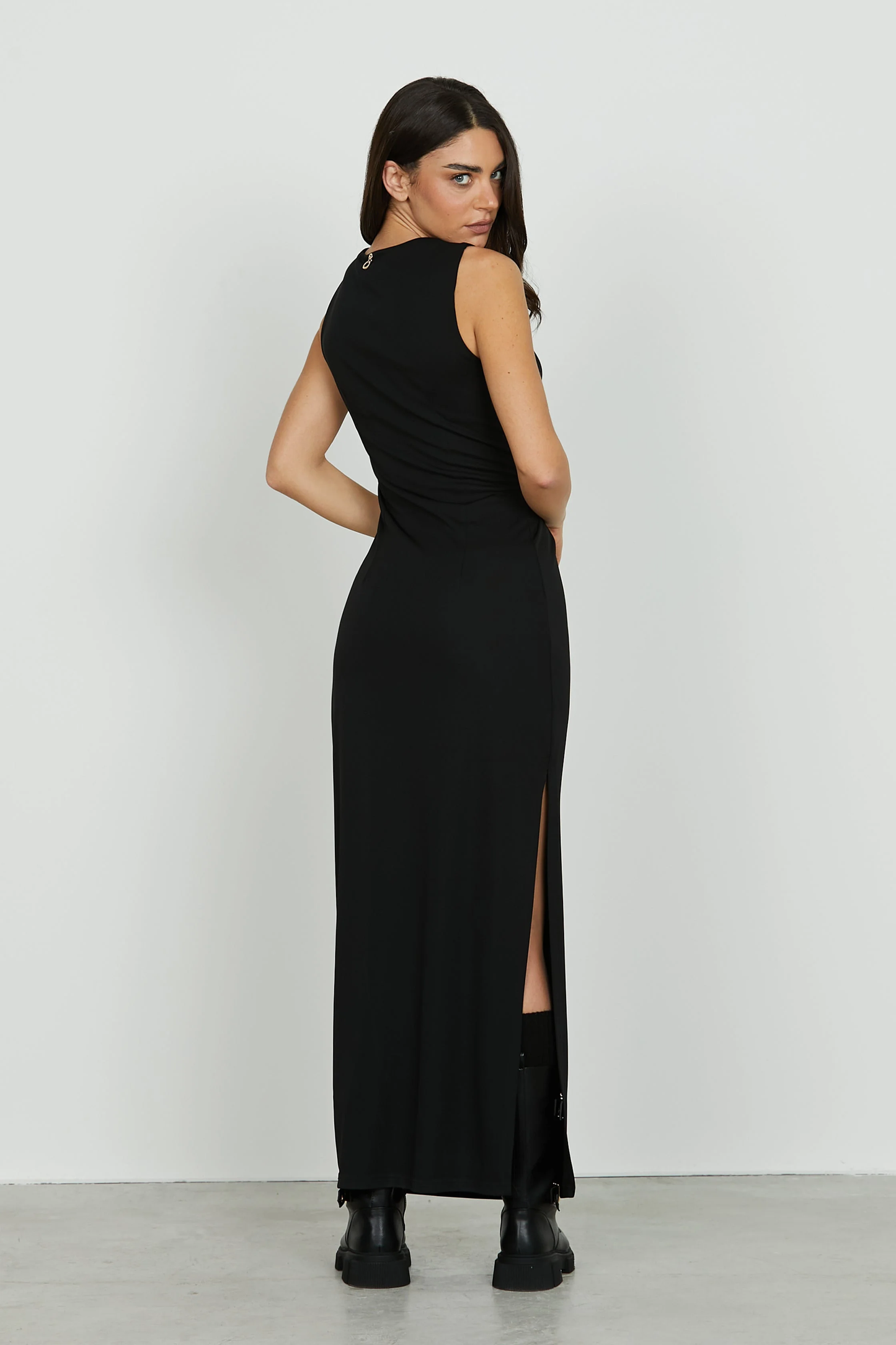 VESTIDO LONGO DRAPEADO RELISH