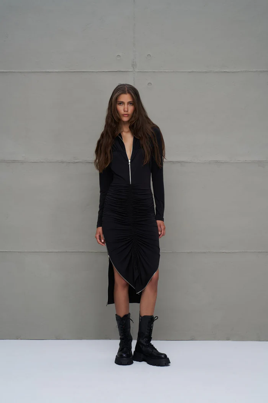 VESTIDO DRAPEADO VDR