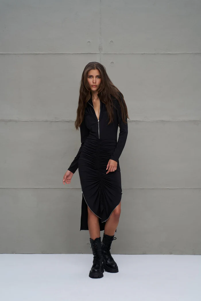 VESTIDO DRAPEADO VDR
