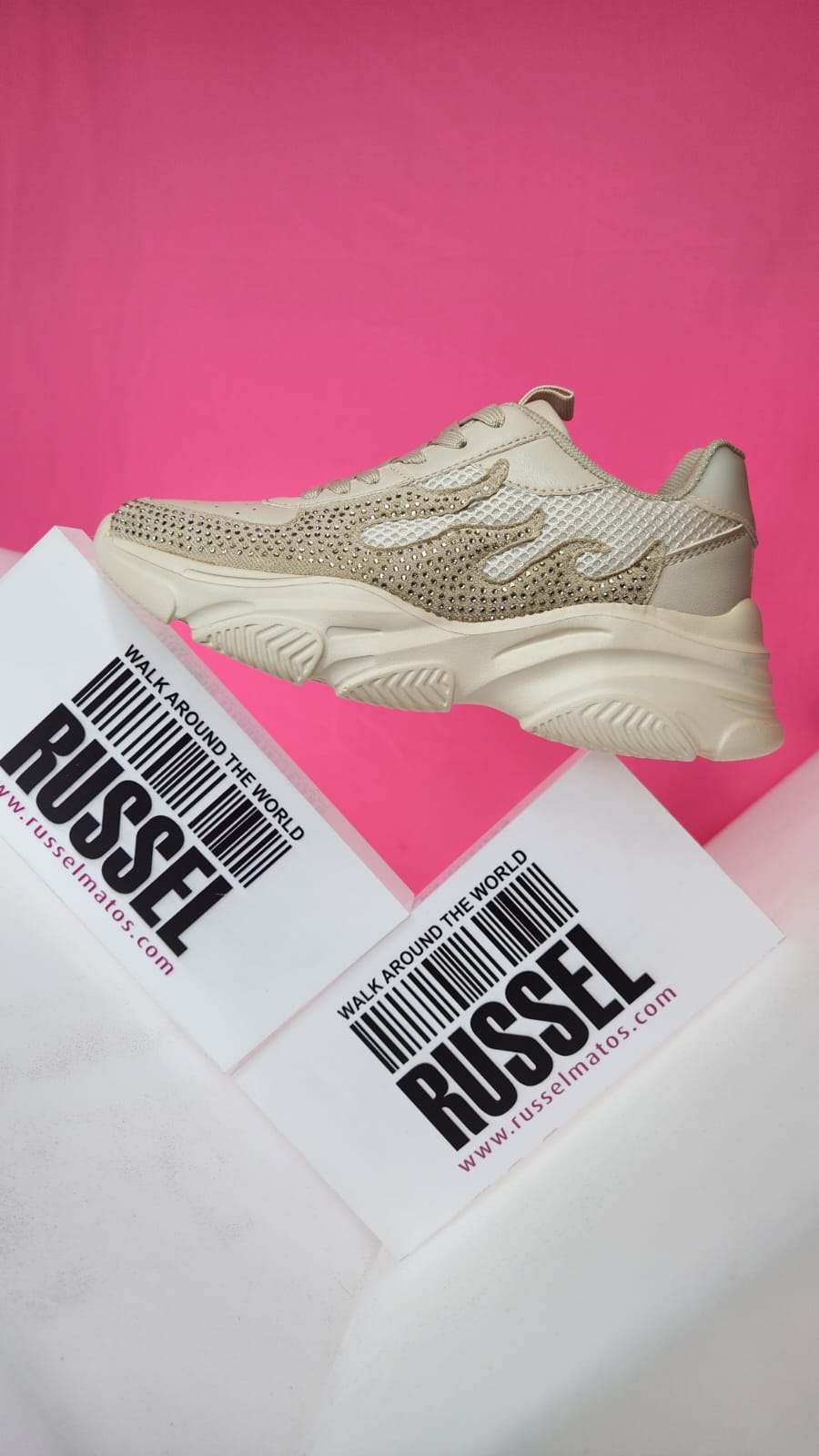 SNEAKERS AVEC STRASS RUSSEL MATOS