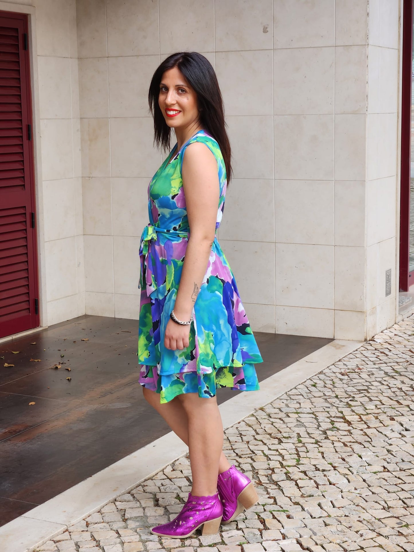VESTIDO ESTAMPADO FLY GIRL
