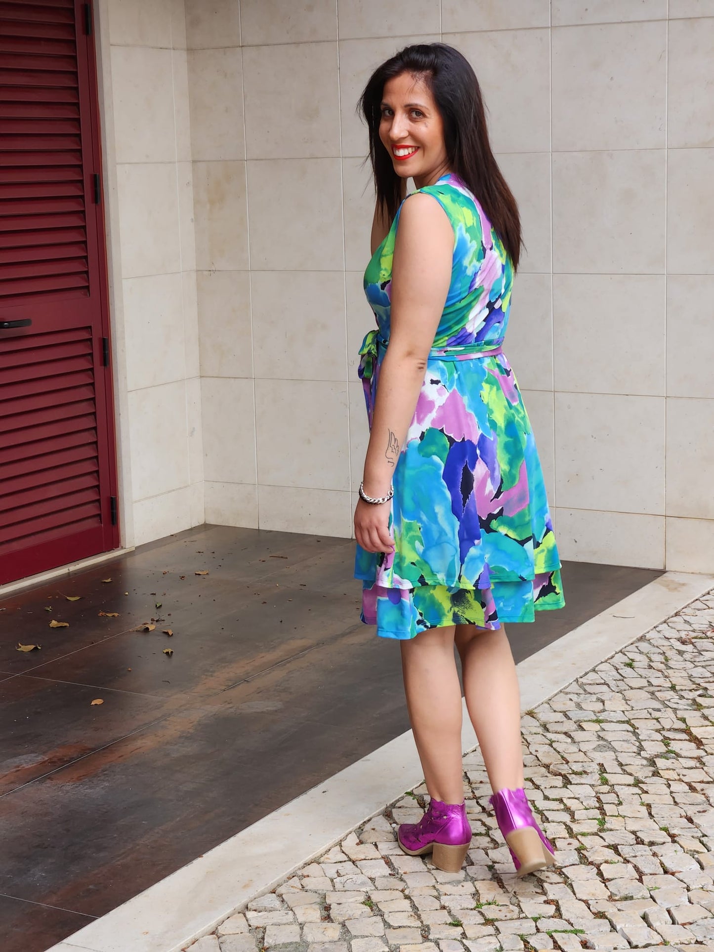 VESTIDO ESTAMPADO FLY GIRL