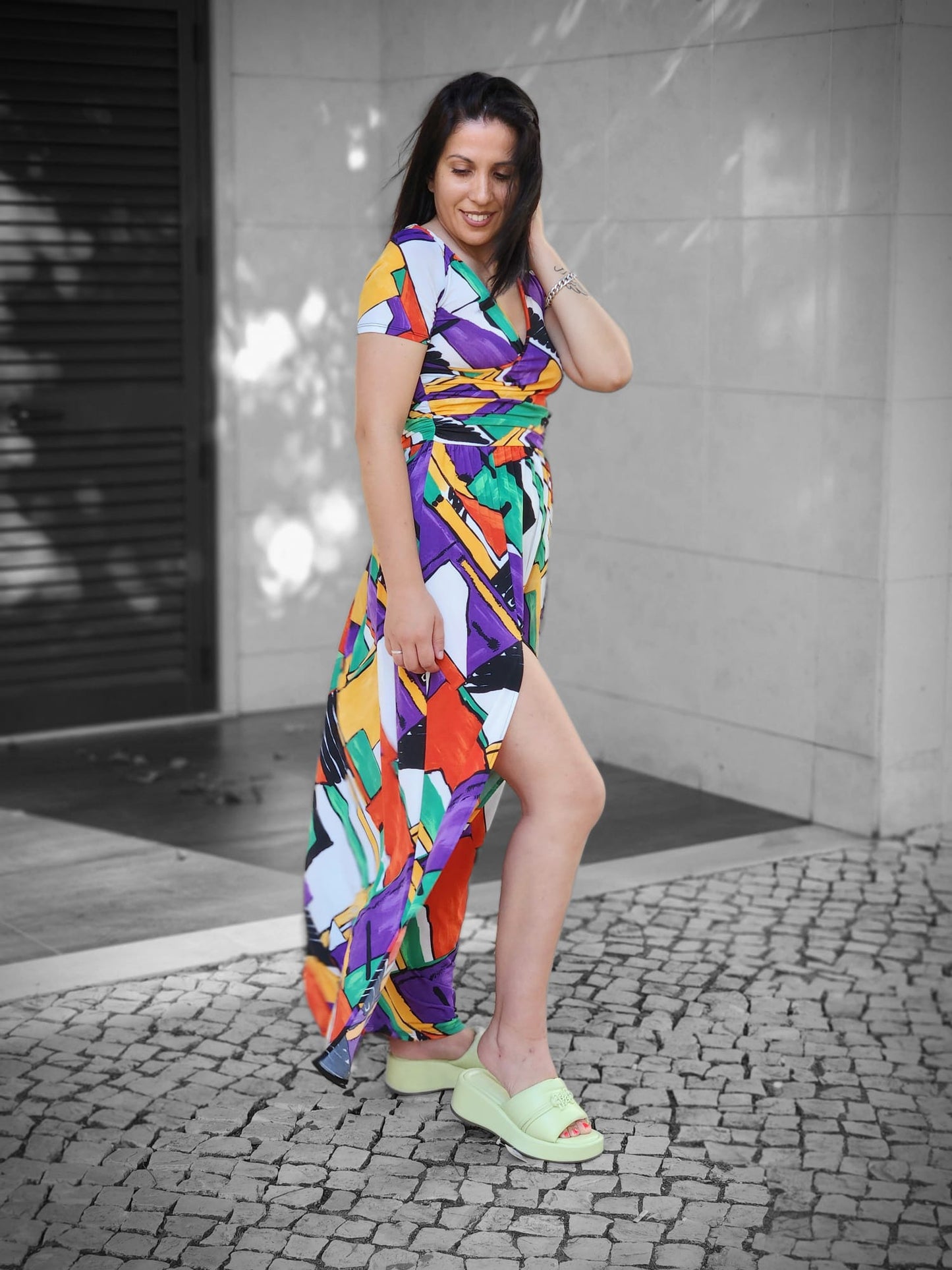 VESTIDO TRAÇADO FLY GIRL