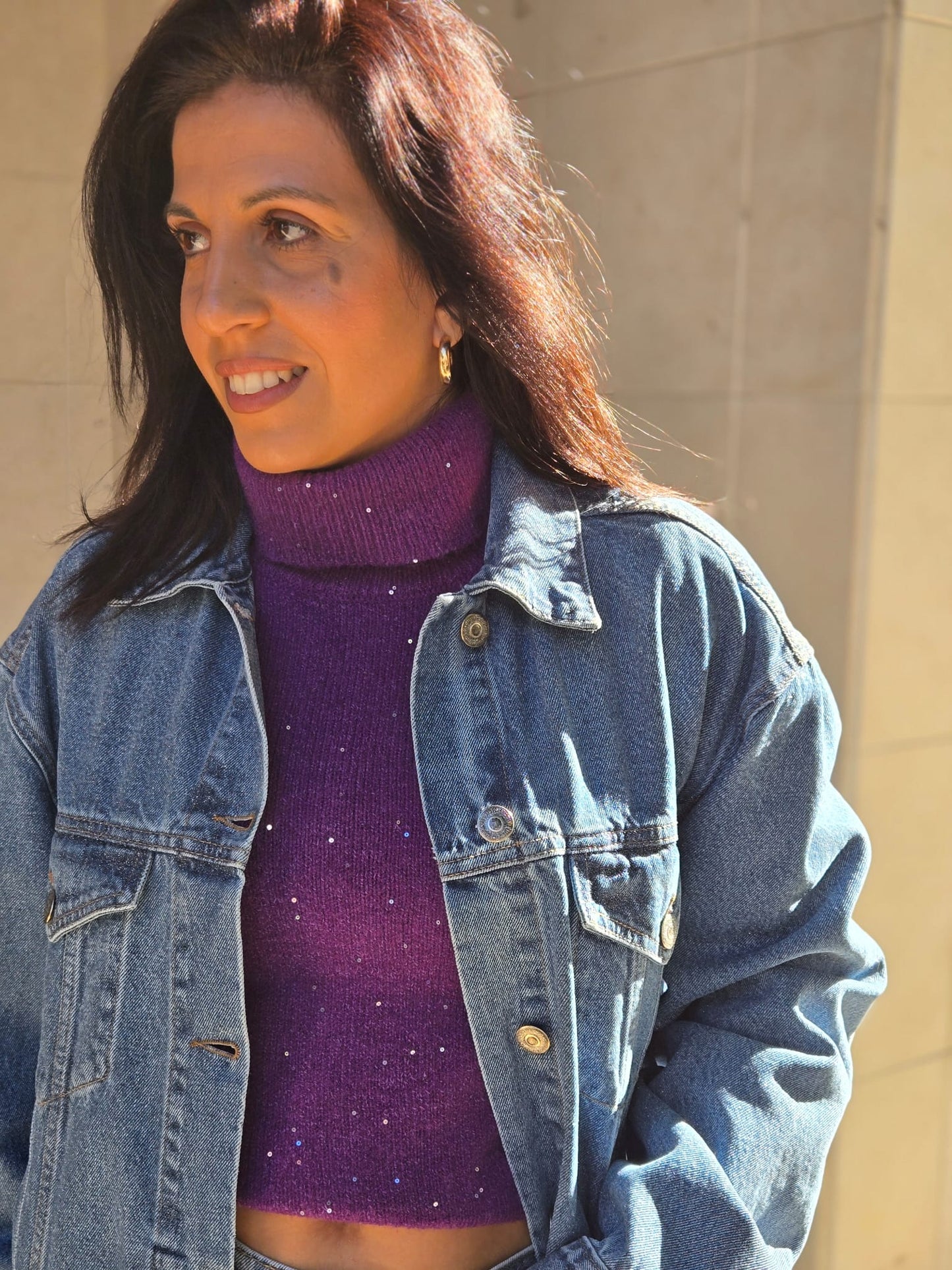 BLUSÃO GANGA BRILHO OVERSIZE GUSI
