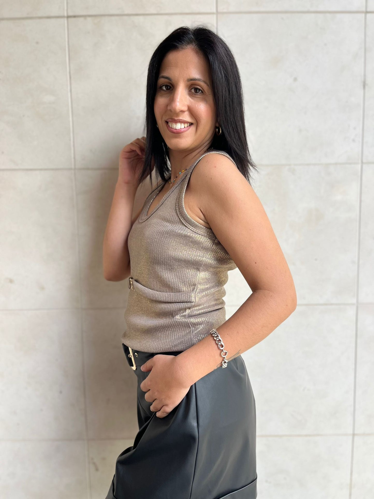 TOP CANELADO SWALLOW