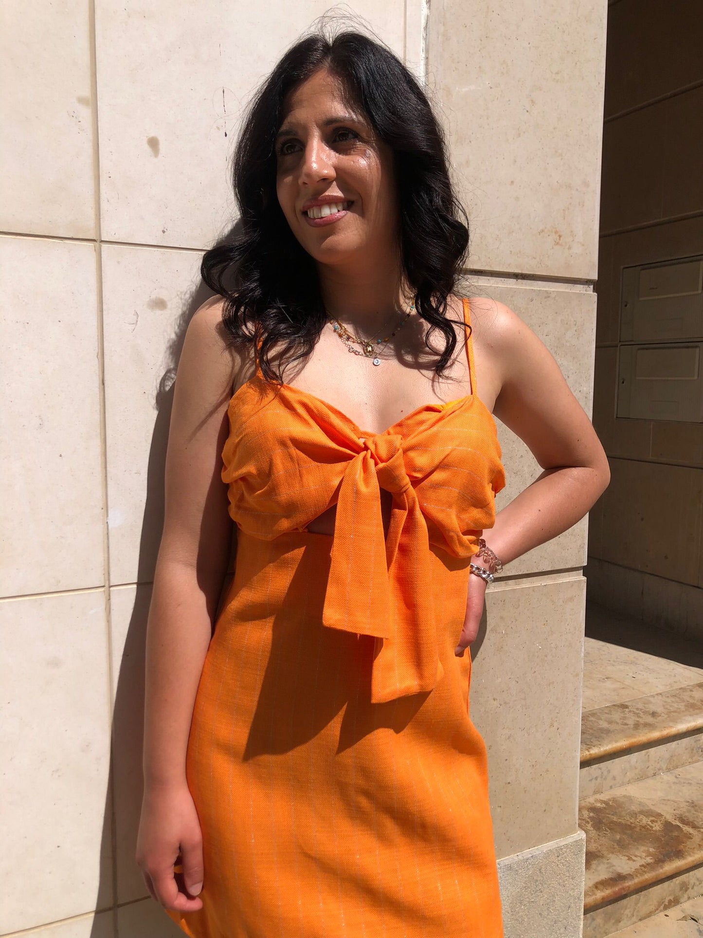 VESTIDO CURTO LUREX OPEN