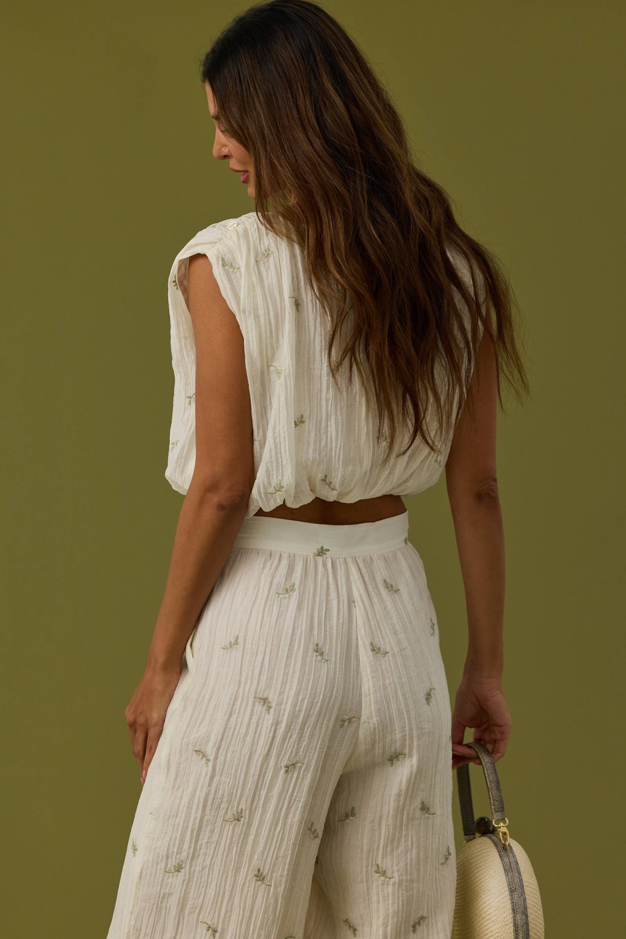 CALÇAS BORDADA SWALLOW