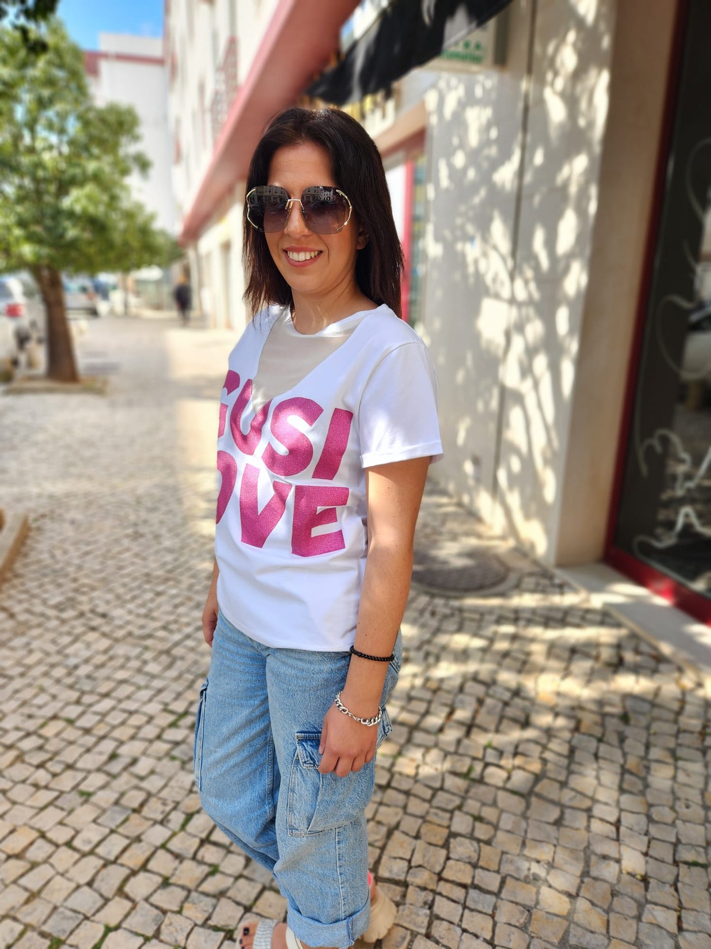 T-SHIRT GLITTER GUSI