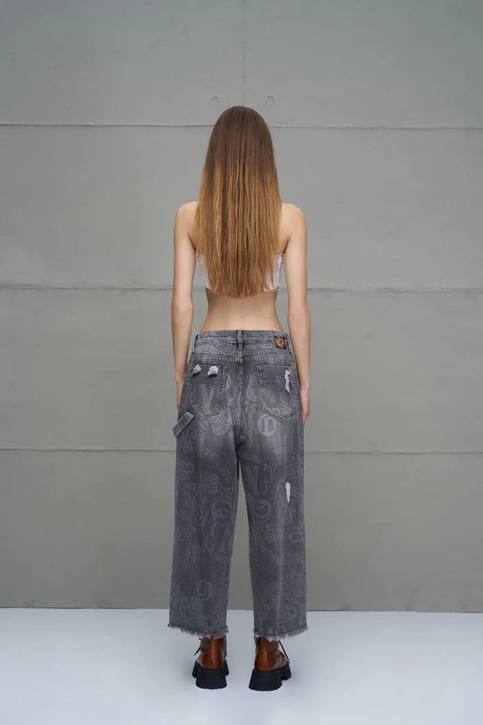 CALÇAS JEANS ESTAMPADAS VDR