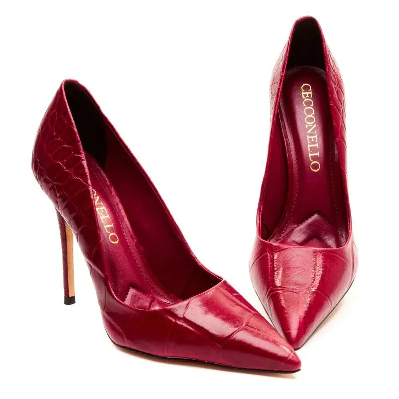 STILETTOS EFEITO CROCO
