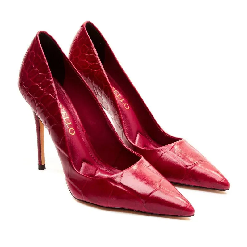 STILETTOS EFEITO CROCO