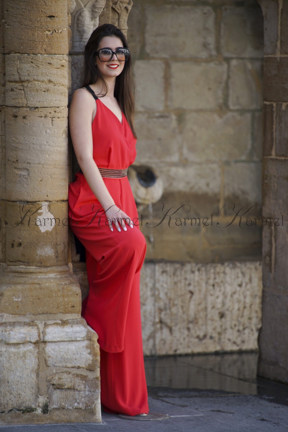 ACCESS LACE STRAPS JUMPSUIT