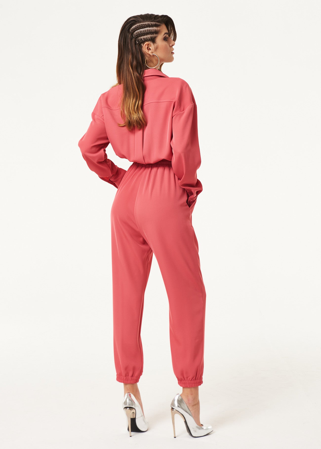 DENNY ROSE COMBINAISON TAILLE ÉLASTIQUE ET MANCHETTES