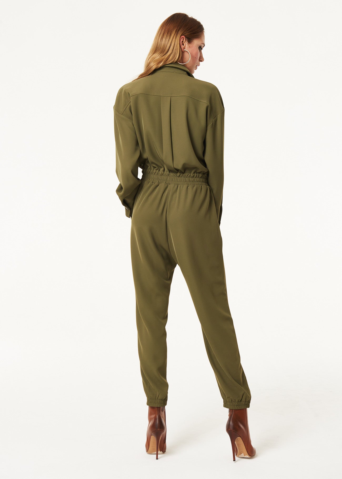 DENNY ROSE COMBINAISON TAILLE ÉLASTIQUE ET MANCHETTES