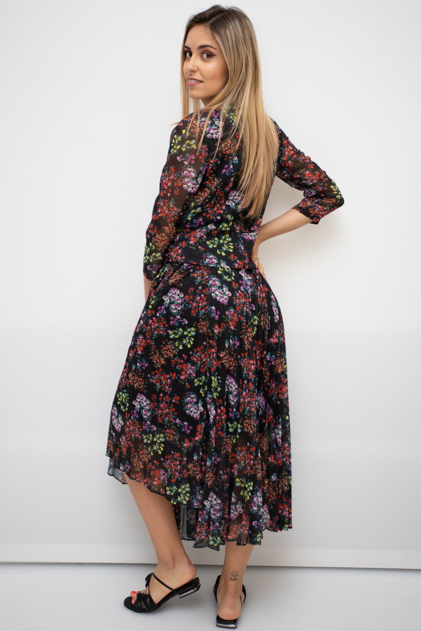 BLUSA FLOWERS COM DETALHE NÓ KOCCA