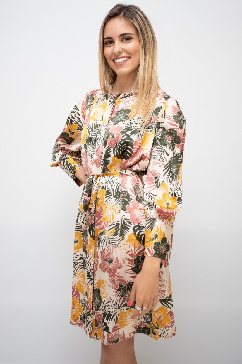 VESTIDO CURTO FLORAL KOCCA