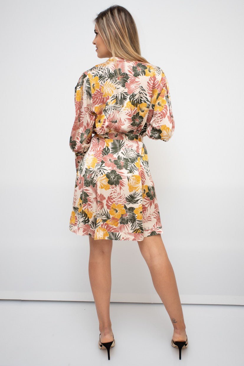 VESTIDO CURTO FLORAL KOCCA
